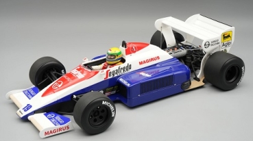 TMD18441A Toleman TG 184 1984 British GP #19 Driven by: Ayrton Senna (with driver figure) 1:18